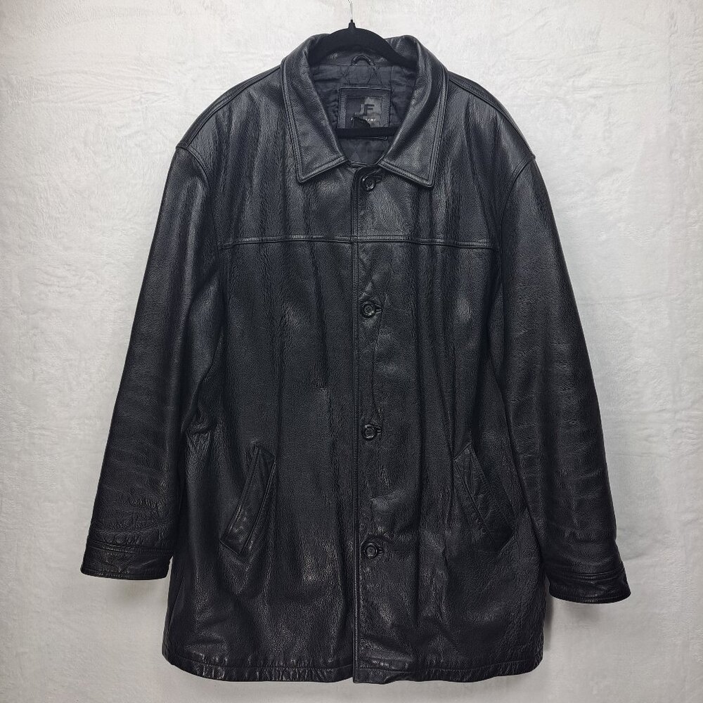 J. Ferrar Genuine Leather Coat Heavy XXL Big & Tall Mens